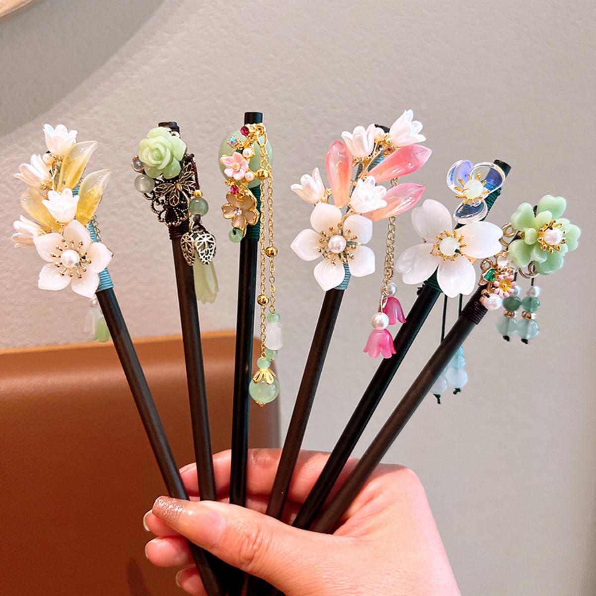 Hanbok Hair Pin - Épingle à cheveux en bois avec